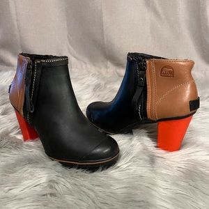 Sorel Women's Medina High Chunky Heel Platform Ankle Boot